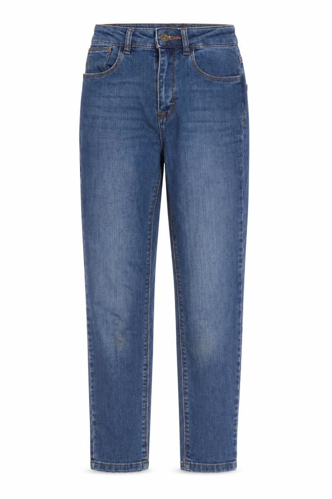 Collusion Womens Blue  Cotton Mom Jeans Size 25 L32 in Slim Zip