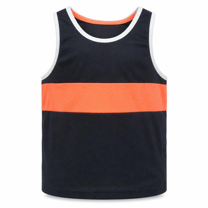 F&F Boys Blue  Polyester Basic Tank Size 5 Years Round Neck