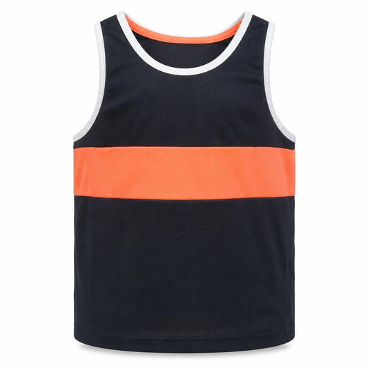 F&F Boys Blue  Polyester Basic Tank Size 5 Years Round Neck