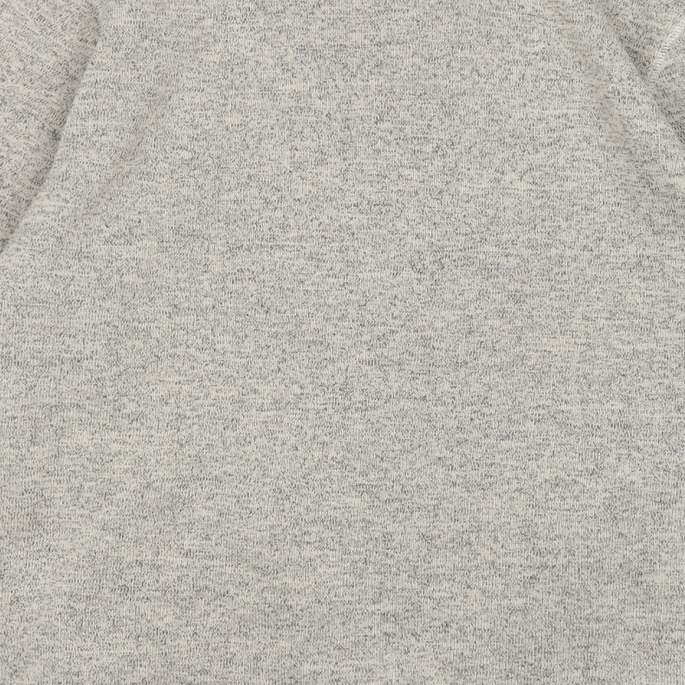 George Mens Grey High Neck  Polyester Pullover Jumper Size 2XL