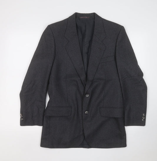 bradleys Mens Grey  Polyester Jacket Suit Jacket Size 36