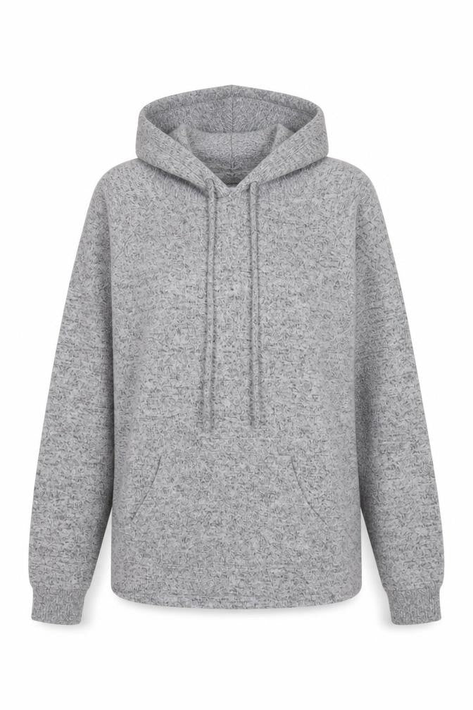 Papaya Womens Grey  Polyester Pullover Hoodie Size 10