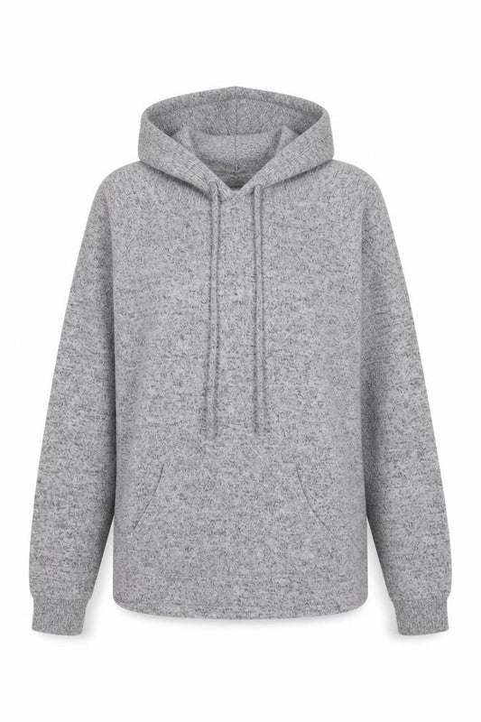 Papaya Womens Grey  Polyester Pullover Hoodie Size 10