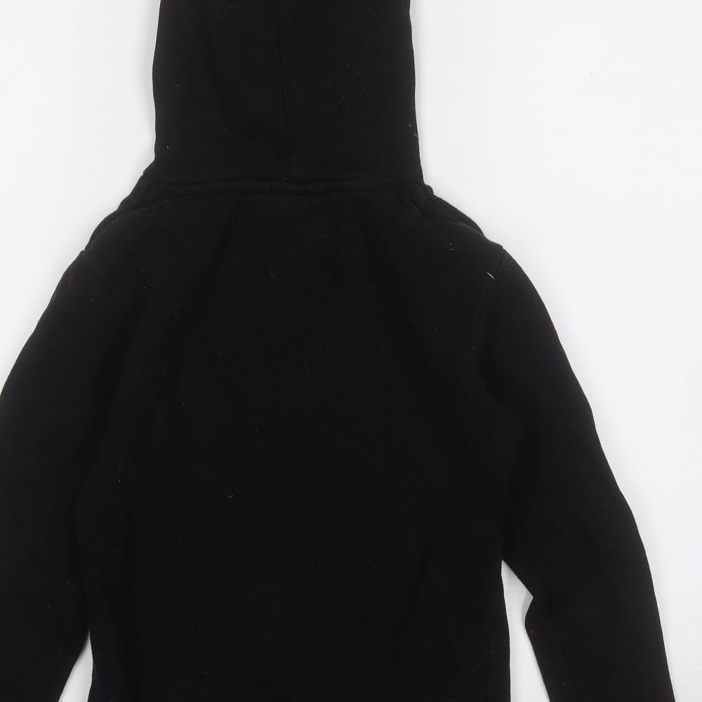 beck and hersey Girls Black  Cotton Pullover Hoodie Size 10-11 Years