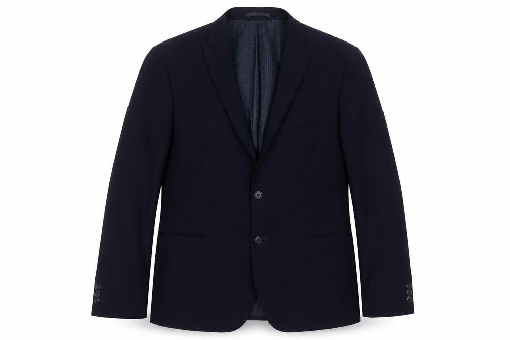 Marks & Spencer Mens Blue Wool Jacket Suit Jacket Size 42