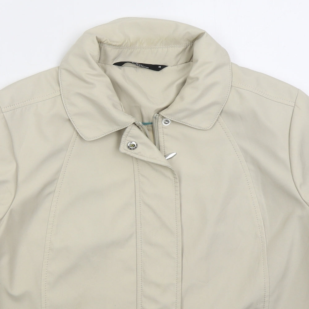 Bonmarché Womens Beige Jacket Size M Zip