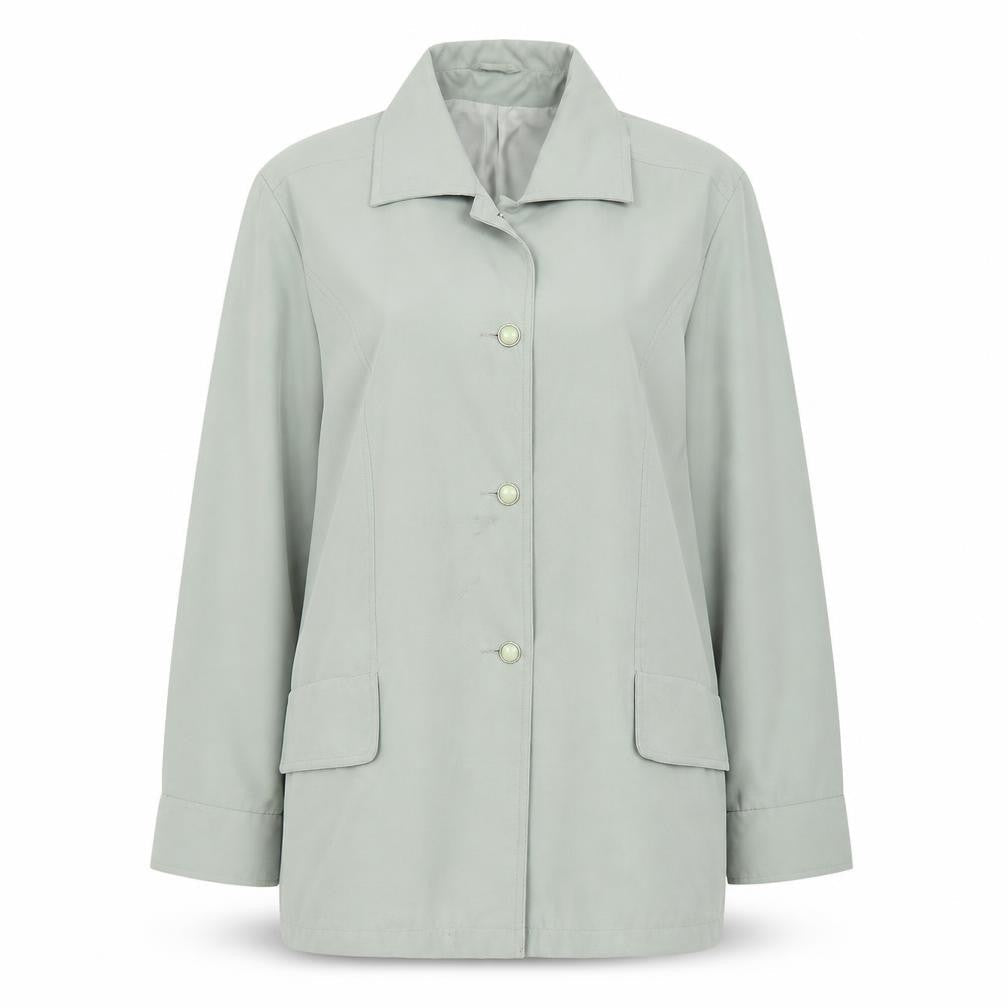 Preworn Womens Green   Overcoat Coat Size 14