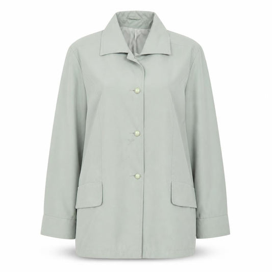 Preworn Womens Green   Overcoat Coat Size 14