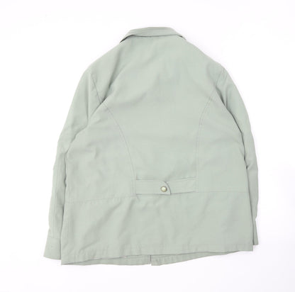 Preworn Womens Green   Overcoat Coat Size 14