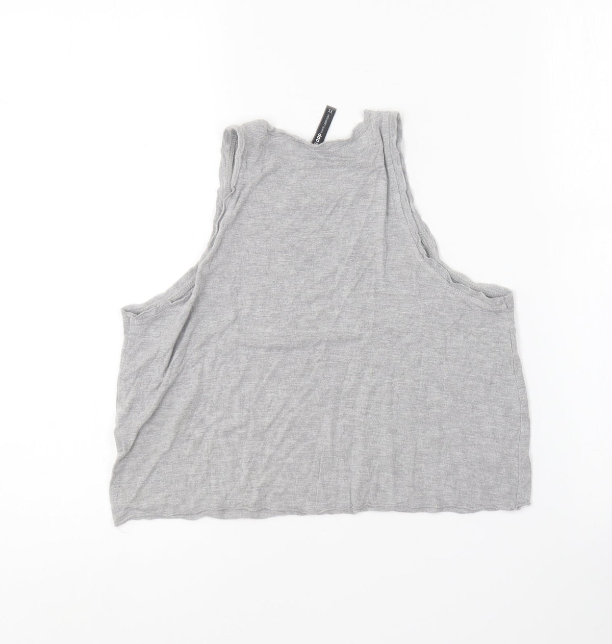 Cropp  Girls Grey  Cotton Basic T-Shirt Size XS V-Neck