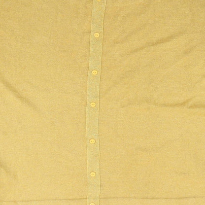 Next Womens Yellow Round Neck  Viscose Pullover Jumper Size 12
