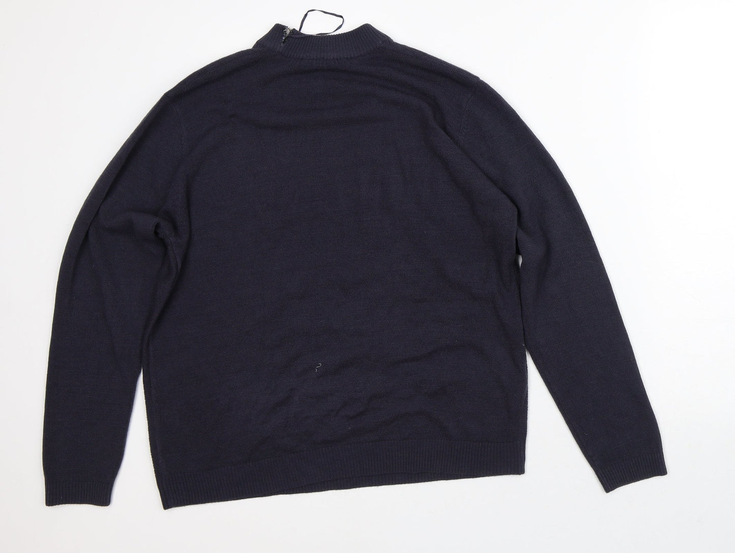 Intuition Womens Blue  Acrylic Pullover Sweatshirt Size 14