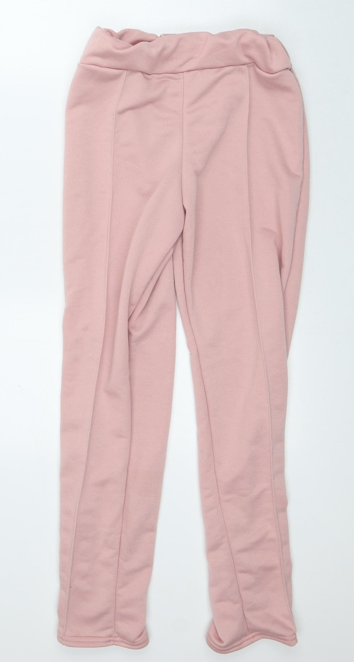 Preworn Womens Pink  Polyester Sweatpants Trousers Size M L27 in Regular