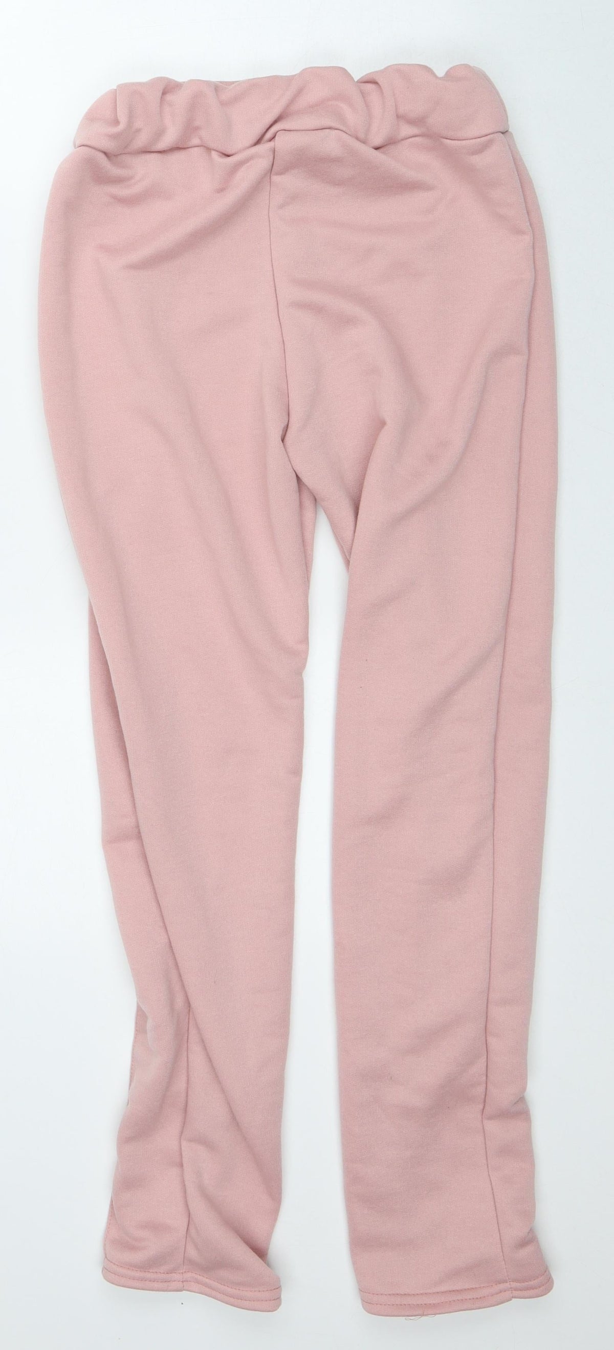 Preworn Womens Pink  Polyester Sweatpants Trousers Size M L27 in Regular