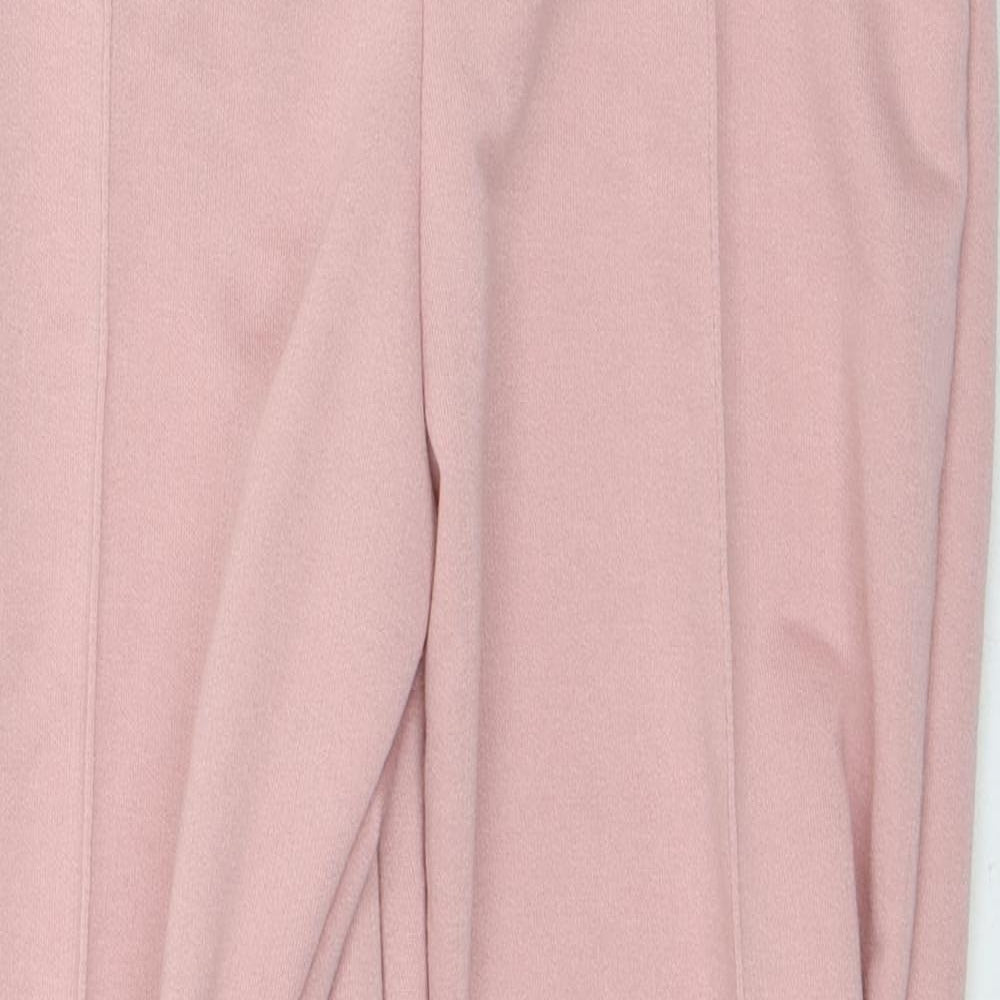 Preworn Womens Pink  Polyester Sweatpants Trousers Size M L27 in Regular