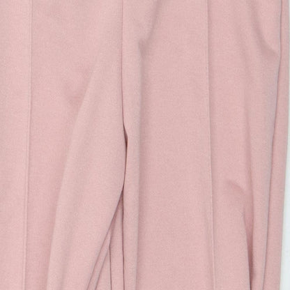 Preworn Womens Pink  Polyester Sweatpants Trousers Size M L27 in Regular