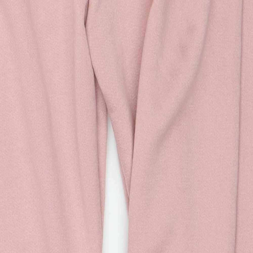 Preworn Womens Pink  Polyester Sweatpants Trousers Size M L27 in Regular