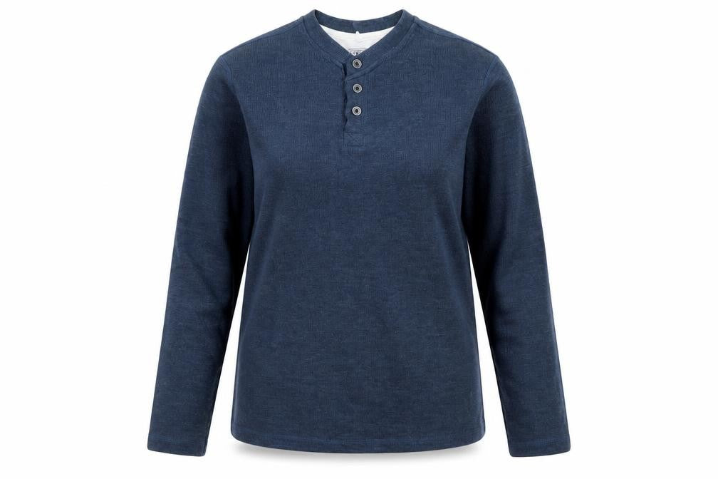 Easy Womens Blue  Polyester Pullover Sweatshirt Size M