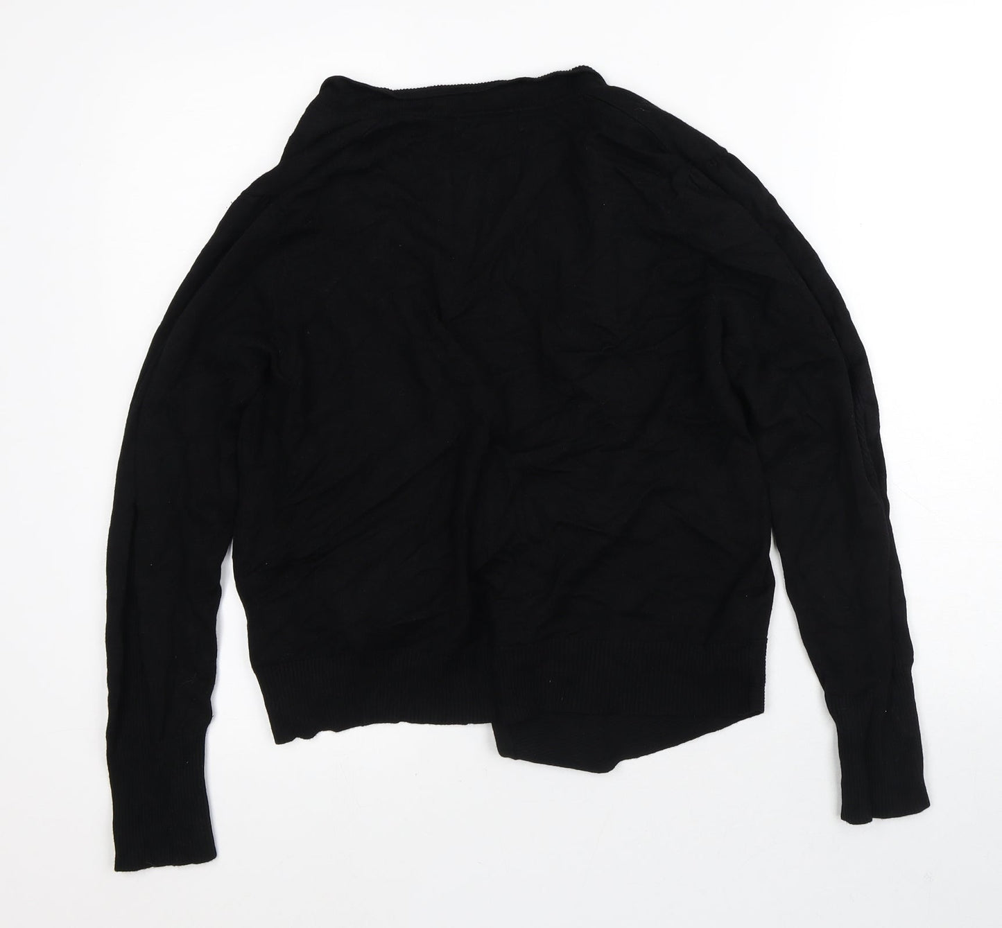 Debenhams Womens Black Round Neck  Viscose Cardigan Jumper Size 10