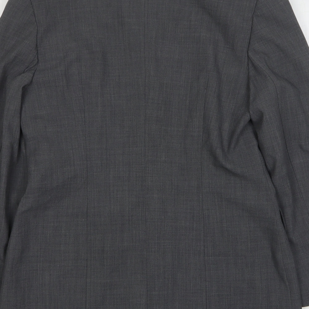 Seeler Womens Grey  Wool Jacket Suit Jacket Size 12