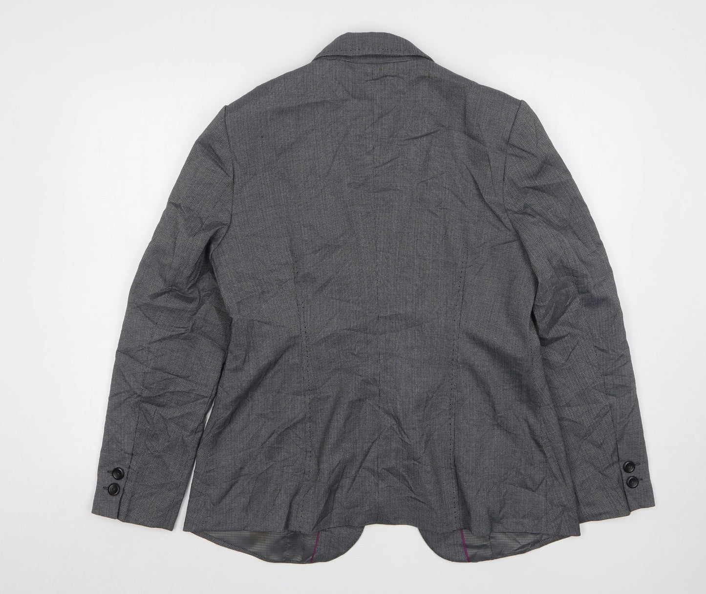 NEXT Womens Grey  Polyester Jacket Suit Jacket Size 16