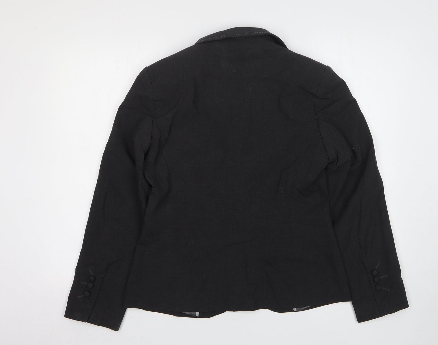 Marks and Spencer Womens Grey  Polyester Jacket Suit Jacket Size 12