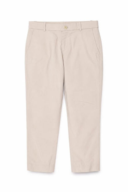 Uniqlo Womens Pink  Polyester Cropped Trousers Size 30 in L23 in Regular Zip