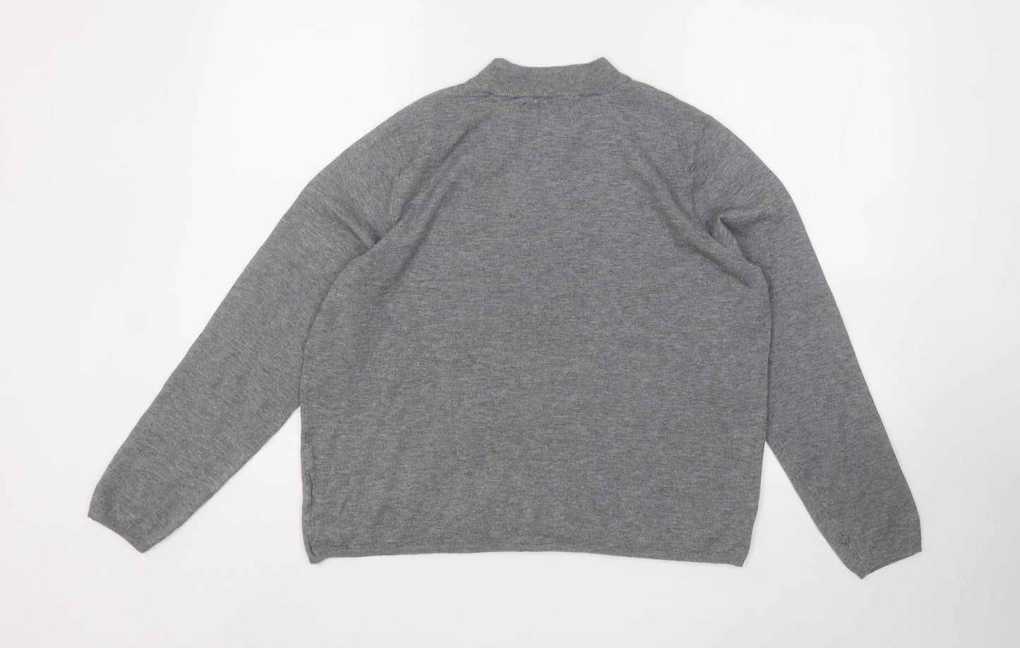 Primark Womens Grey Round Neck  Polyester Pullover Jumper Size 14