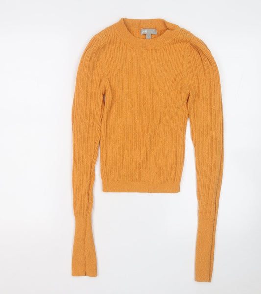 ASOS Womens Orange Round Neck  Acrylic Pullover Jumper Size 8
