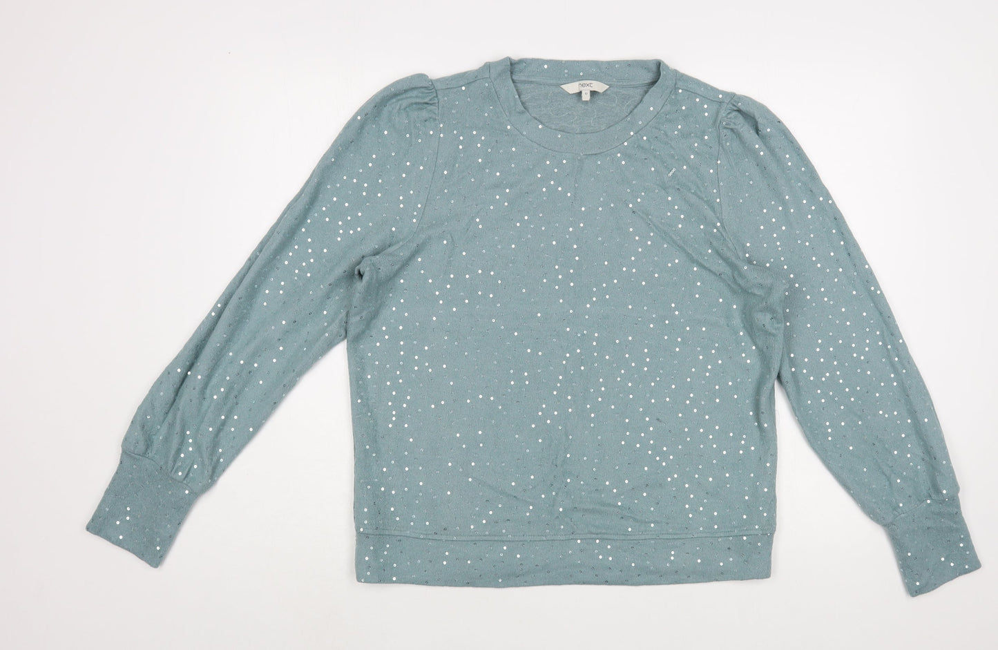 NEXT Womens Green  Viscose Pullover Sweatshirt Size 12  Pullover