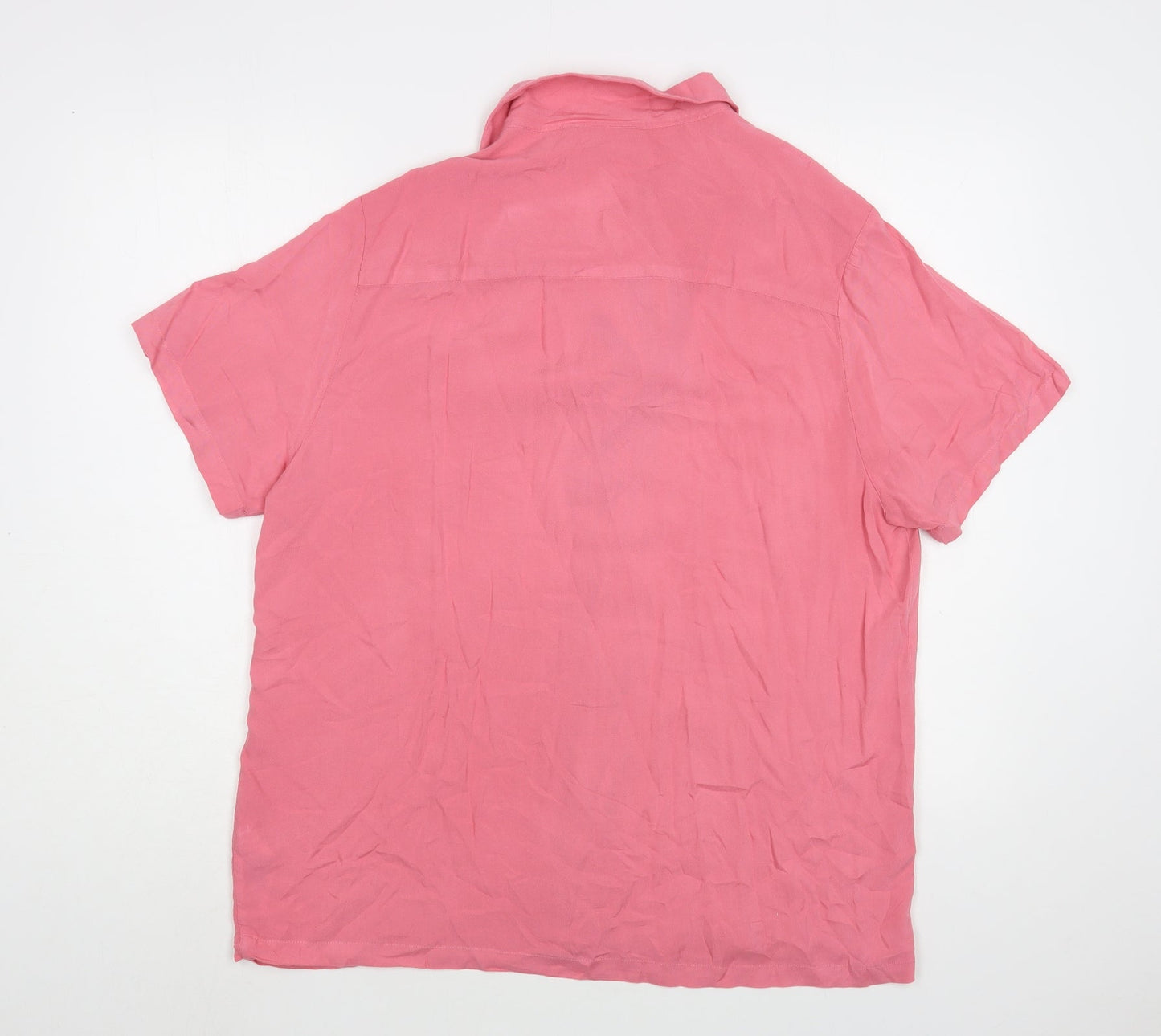 ASOS Mens Pink  Viscose  Button-Up Size S  Button