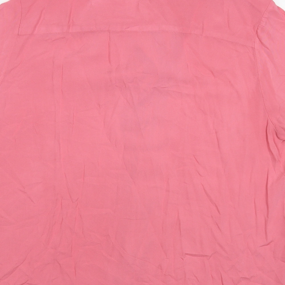 ASOS Mens Pink  Viscose  Button-Up Size S  Button