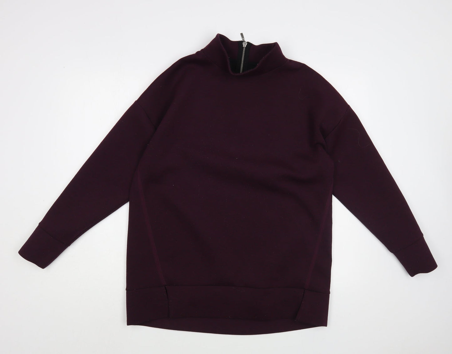 NEXT Womens Purple  Polyester Tunic Sweatshirt Size 12  Zip