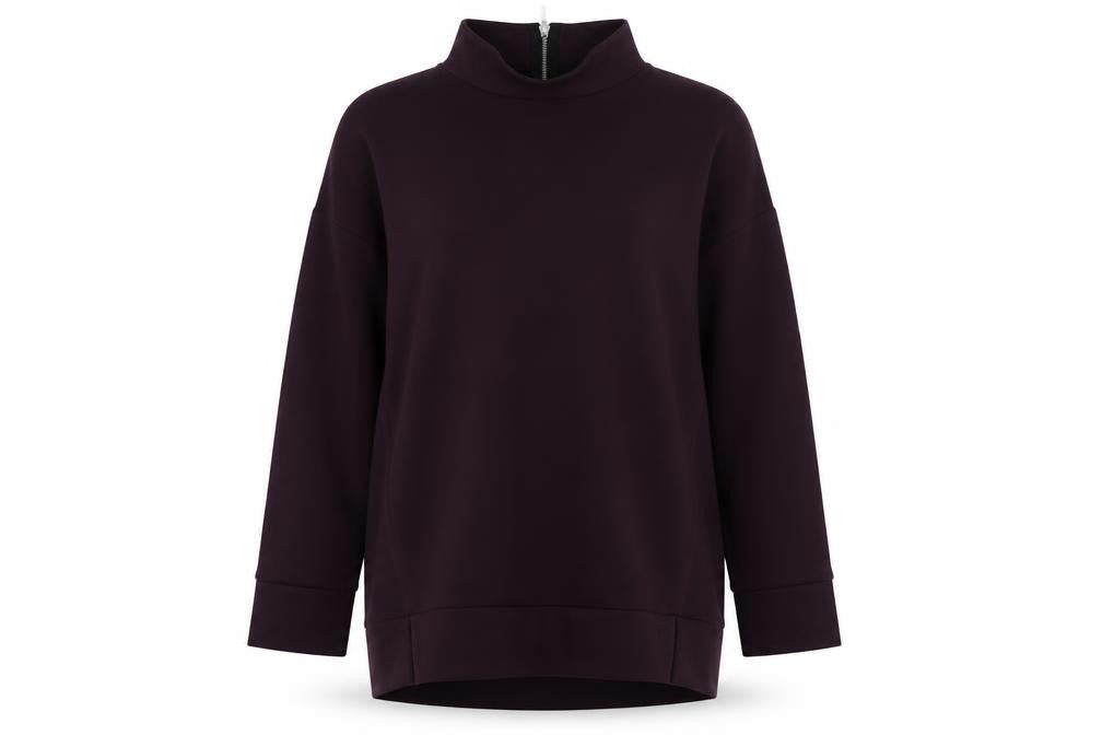 NEXT Womens Purple  Polyester Tunic Sweatshirt Size 12  Zip