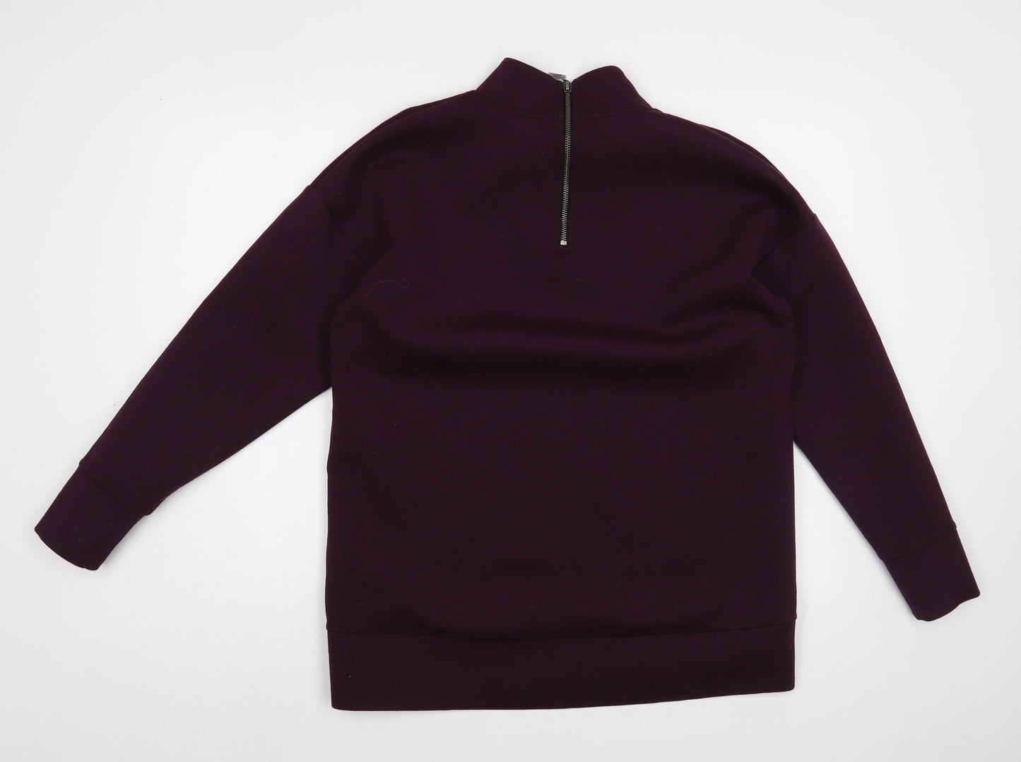 NEXT Womens Purple  Polyester Tunic Sweatshirt Size 12  Zip