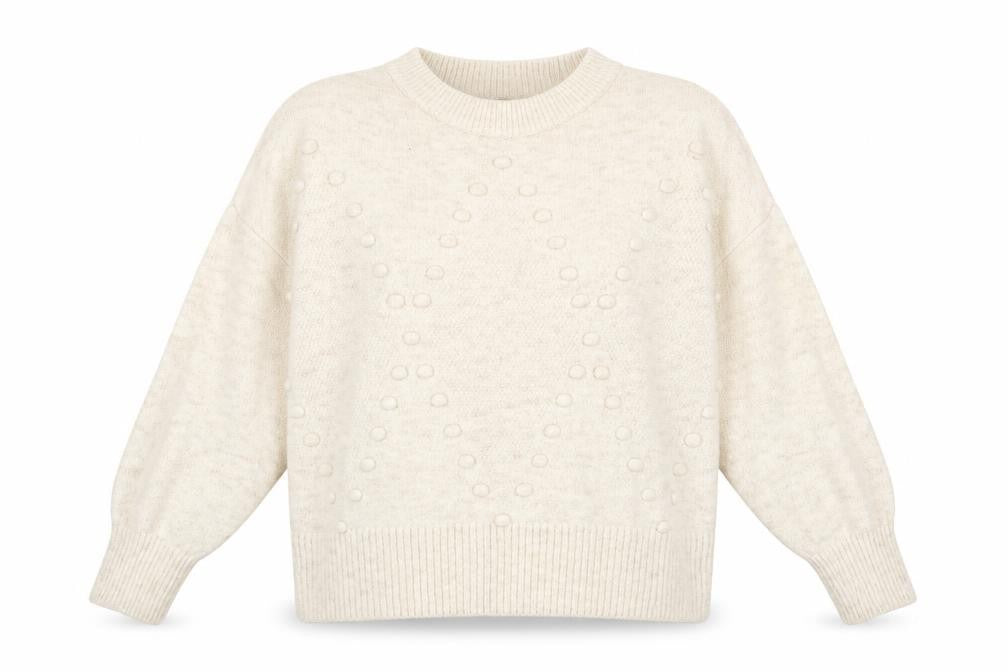 F&F Womens Grey Crew Neck  Acrylic Pullover Jumper Size 8