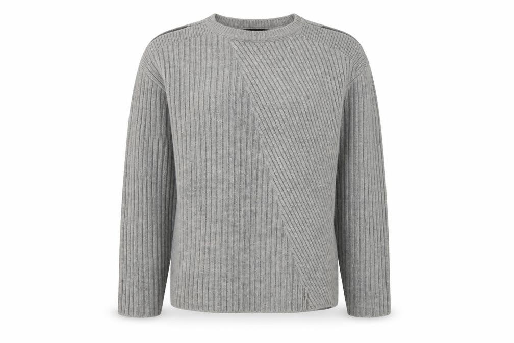 Dorothy Perkins Womens Grey Round Neck  Acrylic Pullover Jumper Size 10