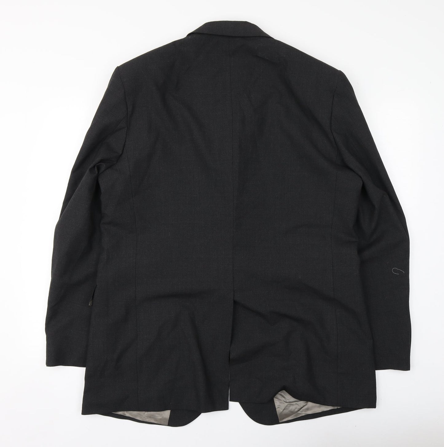 Marks and Spencer Mens Grey  Polyester Jacket Suit Jacket Size 44