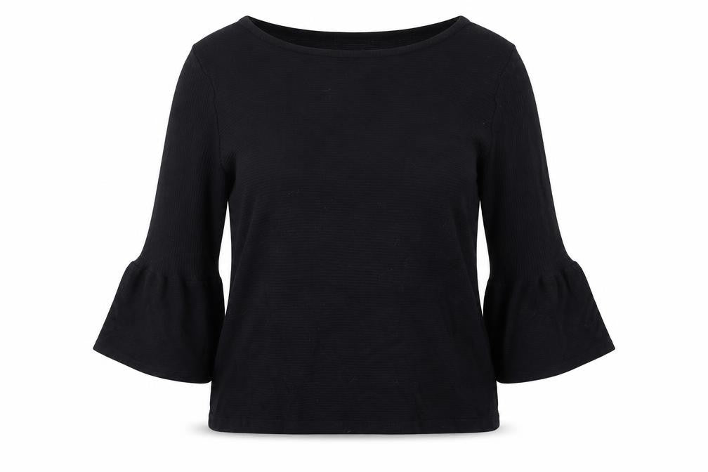 TU Womens Black Crew Neck Viscose Pullover Jumper Size 12