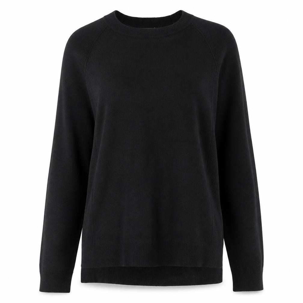 Primark Womens Black Crew Neck Acrylic Pullover Jumper Size XS