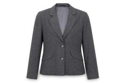 Icona Womens Grey Jacket Blazer Size 12 Button
