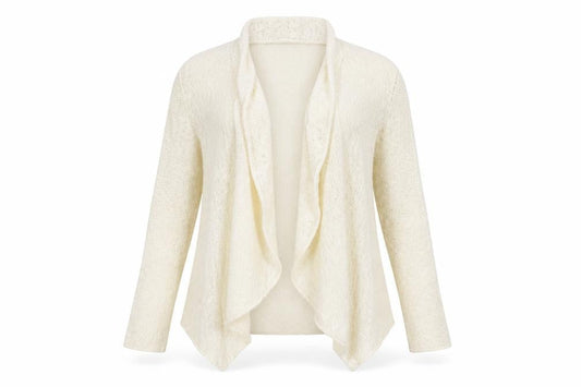 George Womens Ivory V-Neck Cotton Cardigan Jumper Size 10