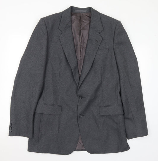 Rex Trueform Mens Grey Wool Jacket Suit Jacket Size 42