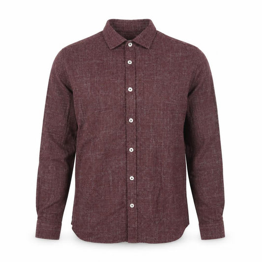 River Island Mens Purple Polyester Button-Up Size XS Collared