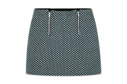 Cooperative Womens Green Geometric Polyester Mini Skirt Size M