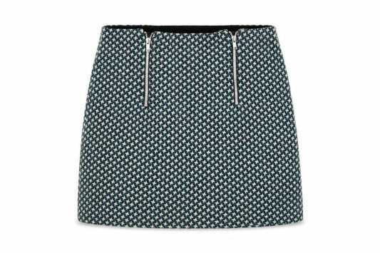 Cooperative Womens Green Geometric Polyester Mini Skirt Size M