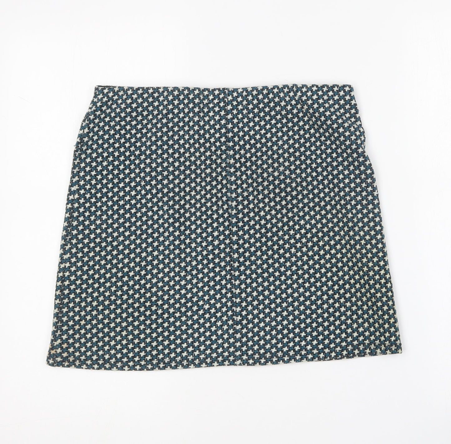 Cooperative Womens Green Geometric Polyester Mini Skirt Size M