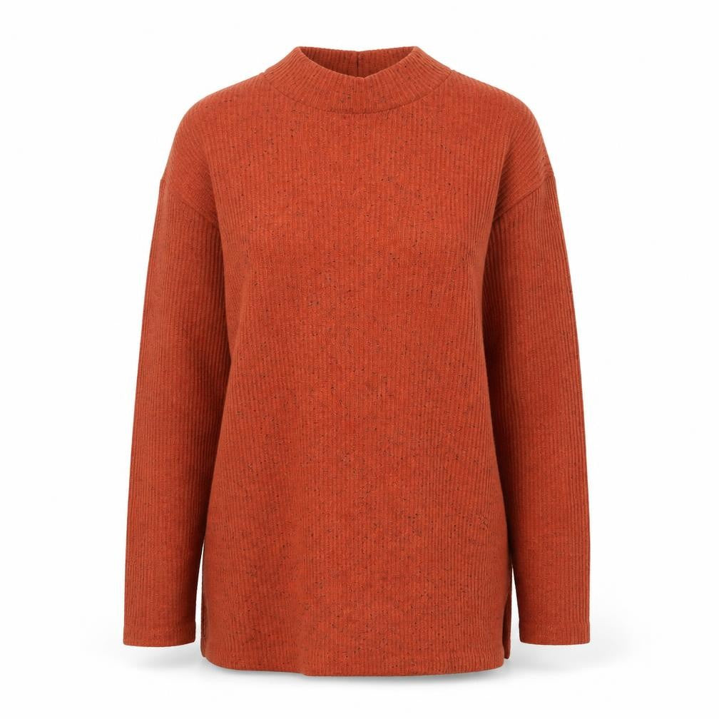 Papaya Womens Orange Crew Neck Polyester Pullover Jumper Size 12