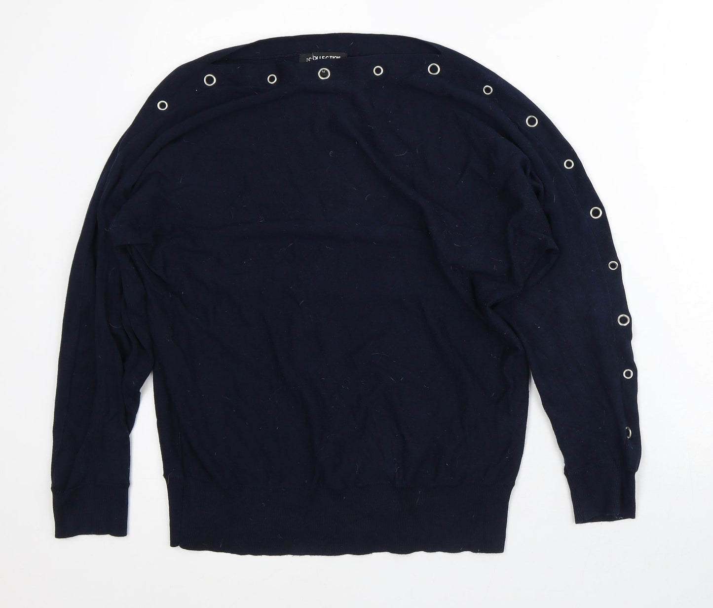 Debenhams Womens Blue Polyester Pullover Sweatshirt Size 12