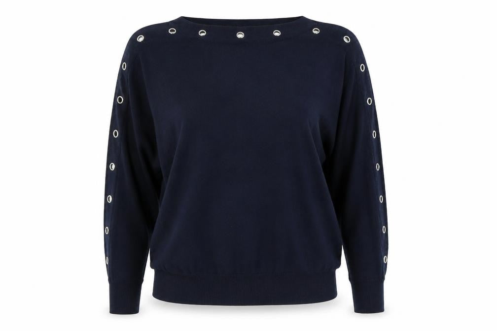 Debenhams Womens Blue Polyester Pullover Sweatshirt Size 12